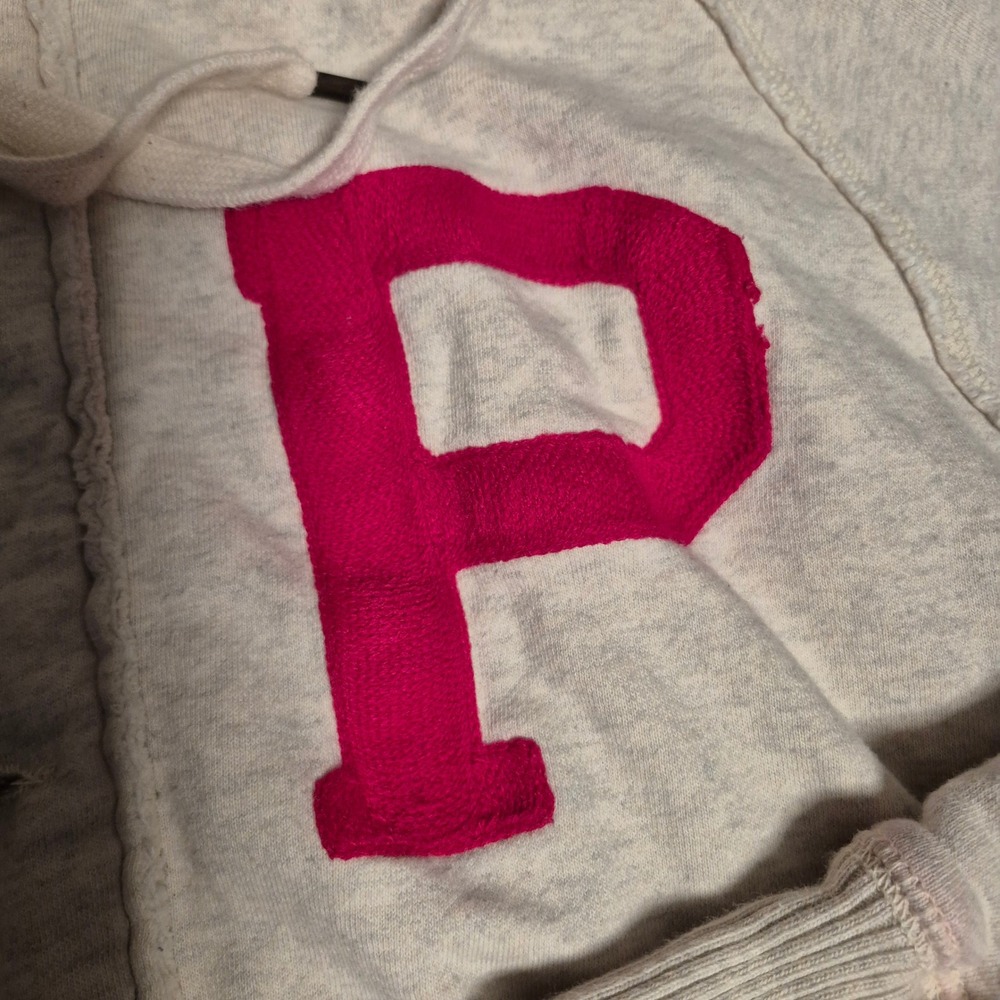 Philadelphia Phillies Hoodie Jacket Mitchell & Ness Cooperstown Mens L Cream MLB - Picture 5 of 12